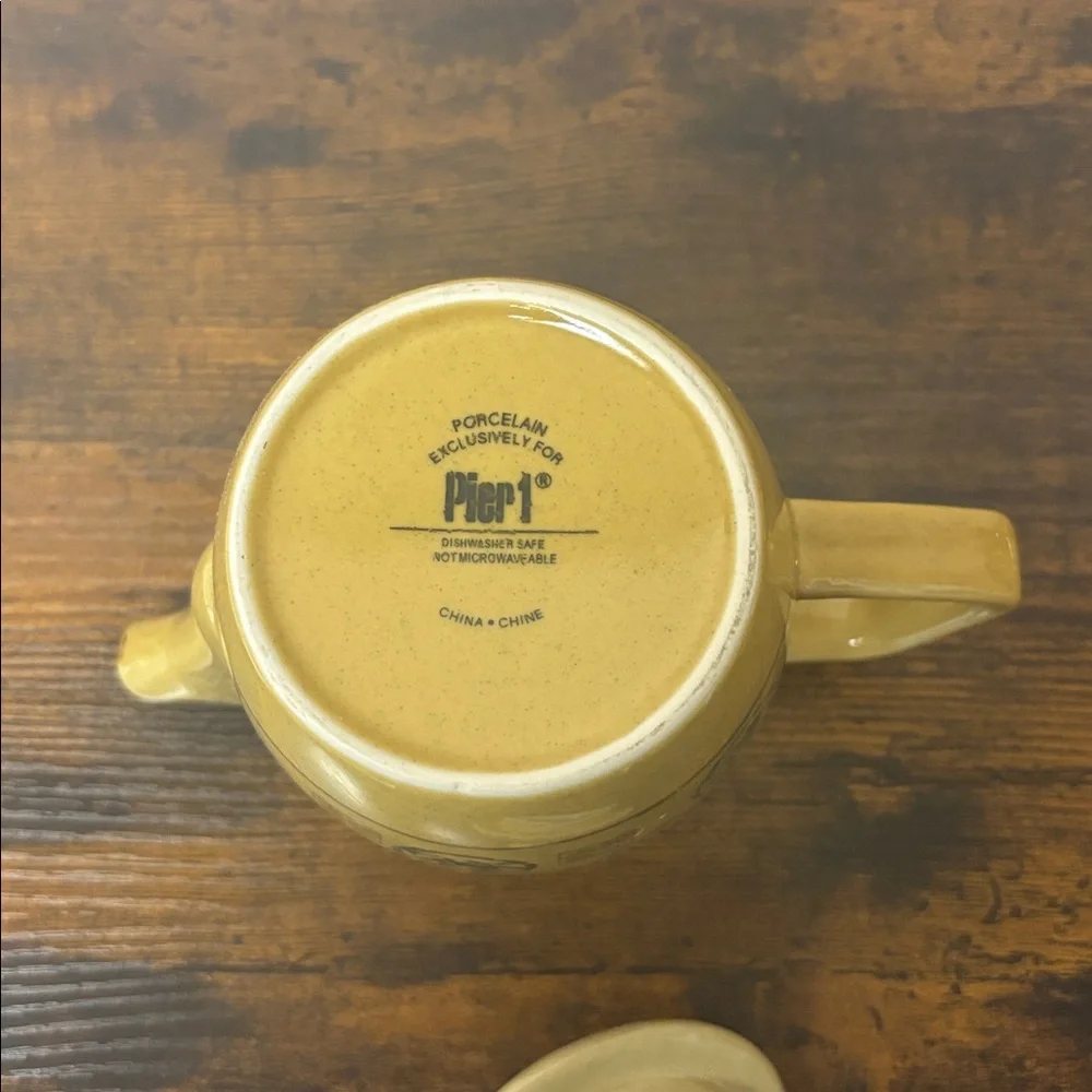 Pier 1 Asian Porcelain Teapot Set